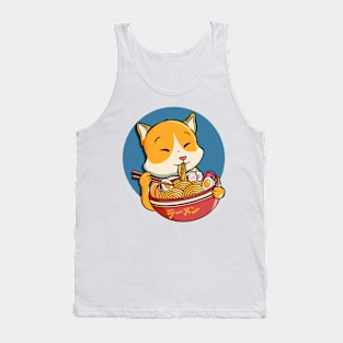 Cat Ramen Cute Tank Top